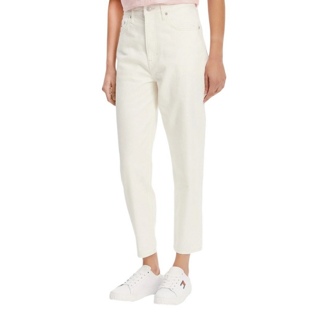 TOMMY JEANS MOM JEAN UH TPR BI4191 ΠΑΝΤΕΛΟΝΙ ΓΥΝΑΙΚΕΙΟ DENIM WHITE