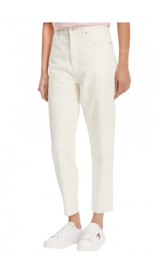 TOMMY JEANS MOM JEAN UH TPR BI4191 ΠΑΝΤΕΛΟΝΙ ΓΥΝΑΙΚΕΙΟ DENIM WHITE