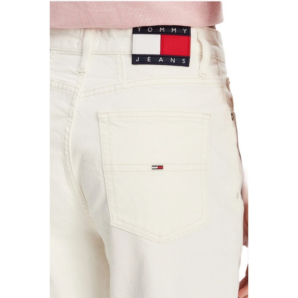 TOMMY JEANS MOM JEAN UH TPR BI4191 ΠΑΝΤΕΛΟΝΙ ΓΥΝΑΙΚΕΙΟ DENIM WHITE