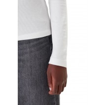 TOMMY JEANS REG SOFT RIB ESSENTIAL LS ΜΠΛΟΥΖΑ ΓΥΝΑΙΚΕΙΑ OFF WHITE