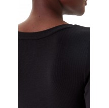TOMMY JEANS REG SOFT RIB ESSENTIAL LS ΜΠΛΟΥΖΑ ΓΥΝΑΙΚΕΙΑ BLACK