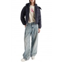 CALVIN KLEIN JEANS ESSENTIAL MIDWEIGHT PUFFER JACKE ΜΠΟΥΦΑΝ ΓΥΝΑΙΚΕΙΟ DARK NAVY
