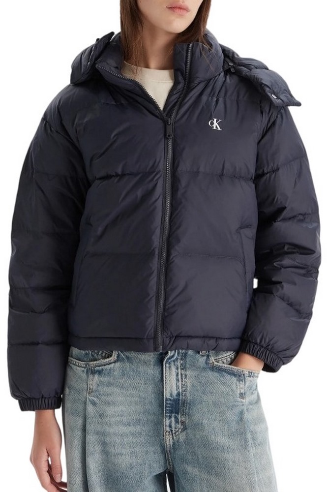 CALVIN KLEIN JEANS ESSENTIAL MIDWEIGHT PUFFER JACKE ΜΠΟΥΦΑΝ ΓΥΝΑΙΚΕΙΟ DARK NAVY