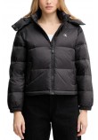 CALVIN KLEIN JEANS ESSENTIAL MIDWEIGHT PUFFER JACKE ΜΠΟΥΦΑΝ ΓΥΝΑΙΚΕΙΟ BLACK