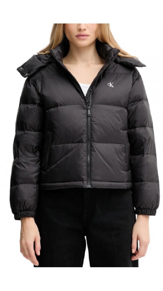 CALVIN KLEIN JEANS ESSENTIAL MIDWEIGHT PUFFER JACKE ΜΠΟΥΦΑΝ ΓΥΝΑΙΚΕΙΟ BLACK