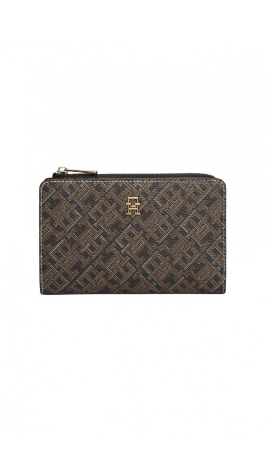 TOMMY HILFIGER ICON BIFOLD WALLET MONOPLAY ΠΟΡΤΟΦΟΛΙ ΓΥΝΑΙΚΕΙΟ BLACK