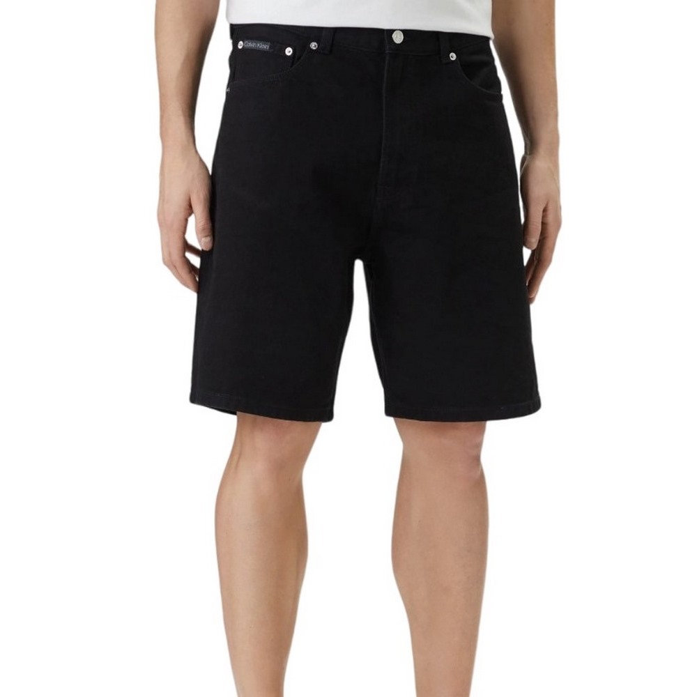 CALVIN KLEIN JEANS 90S SHORT CK CLASSIC BLACK ΤΖΙΝ ΒΕΡΜΟΥΔΑ ΑΝΔΡΙΚΗ CK BLACK