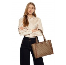 GUESS ORLINA LOGO NOEL TOTE ΤΣΑΝΤΑ ΓΥΝΑΙΚΕΙΑ LATTE