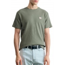 CALVIN KLEIN JEANS SS WAFFLE BADGE CREWNK T-SHIRT ΑΝΔΡΙΚΟ OLIVE