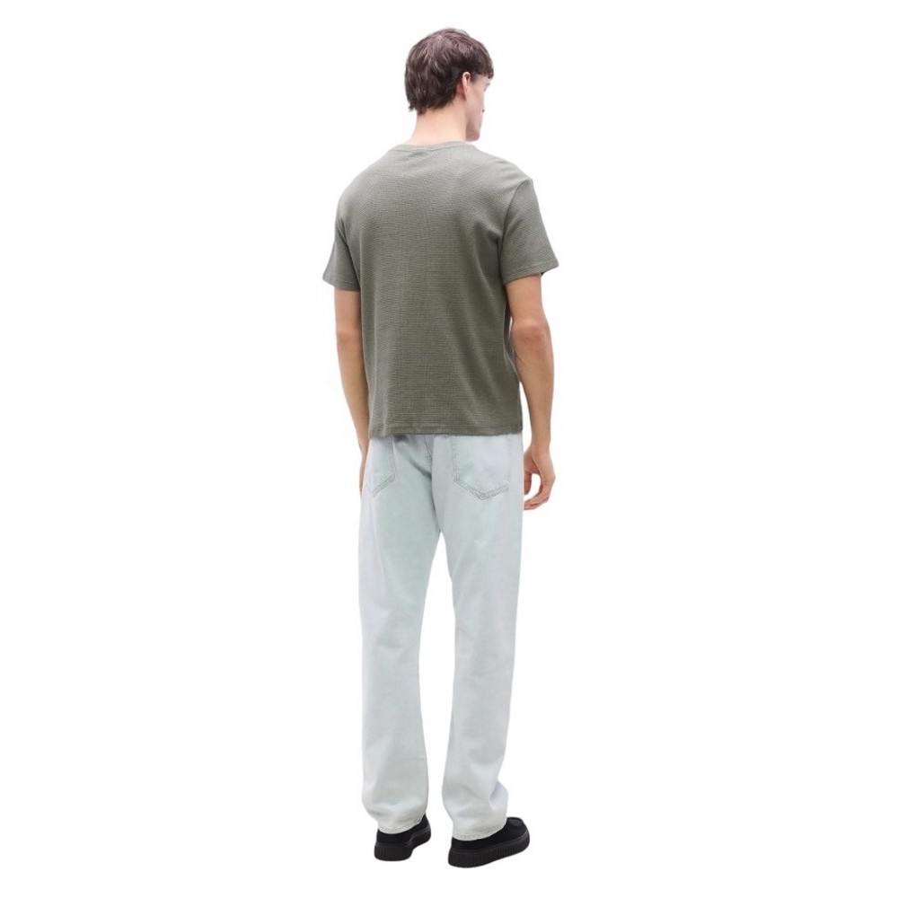 CALVIN KLEIN JEANS SS WAFFLE BADGE CREWNK T-SHIRT ΑΝΔΡΙΚΟ OLIVE