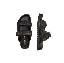 GUESS FADELIZE SLIDE PRINTED FLJFDEFAP19 ΠΑΝΤΟΦΛΑ ΓΥΝΑΙΚΕΙΑ BLACK