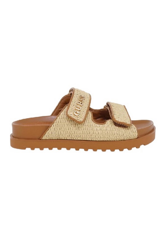 GUESS FADELIZE SLIDE PRINTED FLJFDEFAP19 ΠΑΝΤΟΦΛΑ ΓΥΝΑΙΚΕΙΑ TAN
