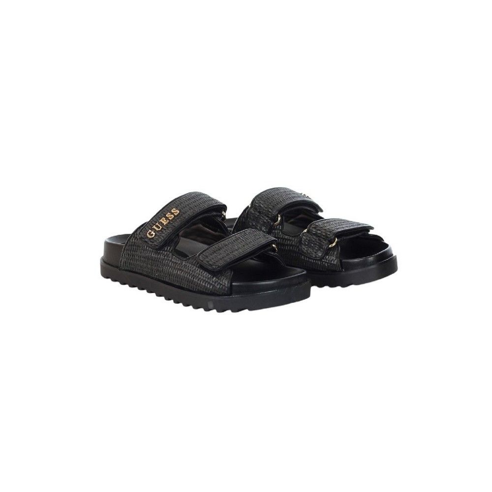GUESS FADELIZE SLIDE PRINTED FLJFDEFAP19 ΠΑΝΤΟΦΛΑ ΓΥΝΑΙΚΕΙΑ BLACK