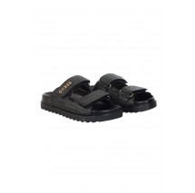 GUESS FADELIZE SLIDE PRINTED FLJFDEFAP19 ΠΑΝΤΟΦΛΑ ΓΥΝΑΙΚΕΙΑ BLACK