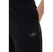 CALVIN KLEIN JEANS MONOLOGO FOIL FRENCH TERRY JOGGE ΦΟΡΜΑ ΠΑΝΤΕΛΟΝΙ ΓΥΝΑΙΚΕΙΟ BLACK
