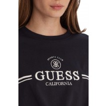 GUESS MARTINA CN T-SHIRT ΜΠΛΟΥΖΑ ΓΥΝΑΙΚΕΙΑ BLACK