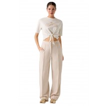 GUESS MARTINA CN T-SHIRT ΜΠΛΟΥΖΑ ΓΥΝΑΙΚΕΙΑ OFF WHITE