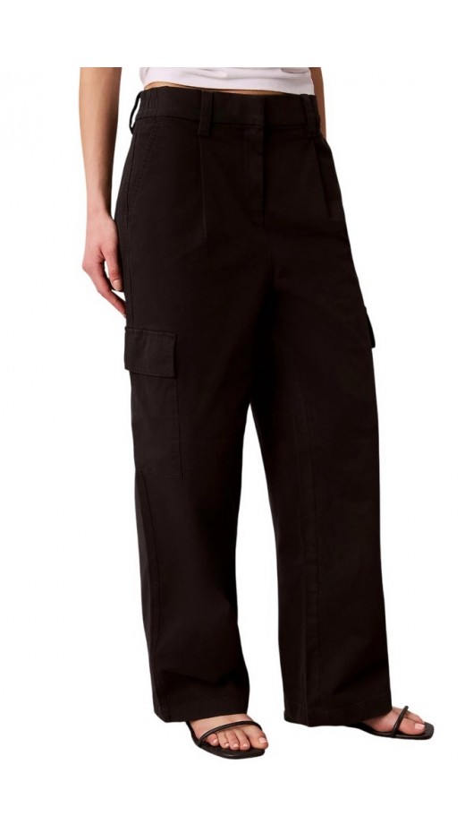 CALVIN KLEIN JEANSCOTTON EWAIST CARGO PANT ΠΑΝΤΕΛΟΝΙ ΓΥΝΑΙΚΕΙΟ BLACK