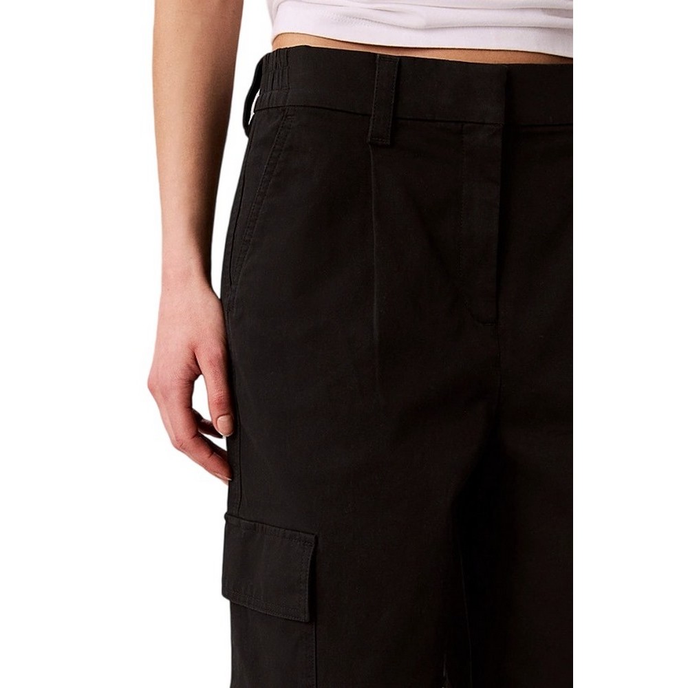 CALVIN KLEIN JEANSCOTTON EWAIST CARGO PANT ΠΑΝΤΕΛΟΝΙ ΓΥΝΑΙΚΕΙΟ BLACK