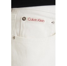 CALVIN KLEIN JEANS MOM JEAN CHALK WHITE ΤΖΙΝ ΠΑΝΤΕΛΟΝΙ ΓΥΝΑΙΚΕΙΟ OFF WHITE
