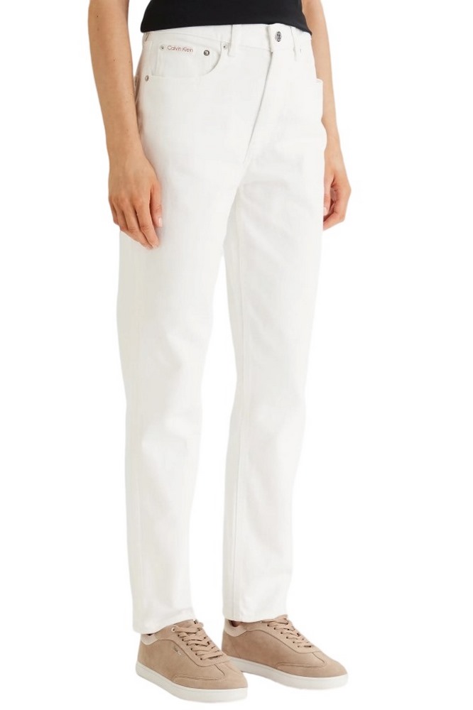 CALVIN KLEIN JEANS MOM JEAN CHALK WHITE ΤΖΙΝ ΠΑΝΤΕΛΟΝΙ ΓΥΝΑΙΚΕΙΟ OFF WHITE
