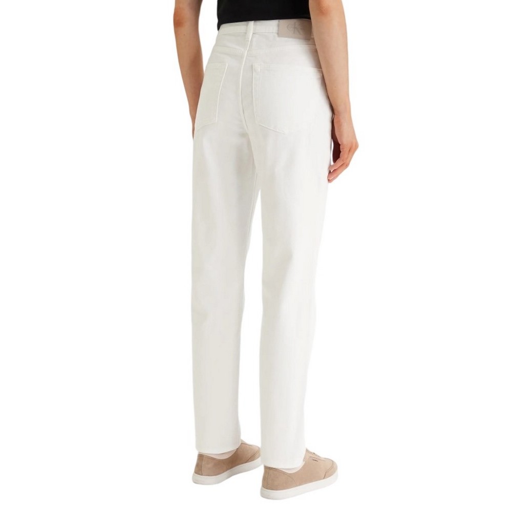 CALVIN KLEIN JEANS MOM JEAN CHALK WHITE ΤΖΙΝ ΠΑΝΤΕΛΟΝΙ ΓΥΝΑΙΚΕΙΟ OFF WHITE