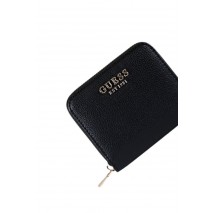 GUESS GREGORIA SLG SMALL ZIP AROUND ΠΟΡΤΟΦΟΛΙ ΓΥΝΑΙΚΕΙΟ BLACK