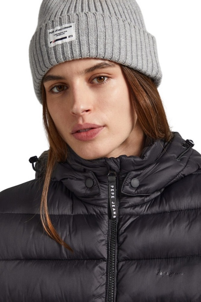 PEPE JEANS LONDON E1 DROP 2B MADDIE LONG ΜΠΟΥΦΑΝ ΓΥΝΑΙΚΕΙΟ BLACK