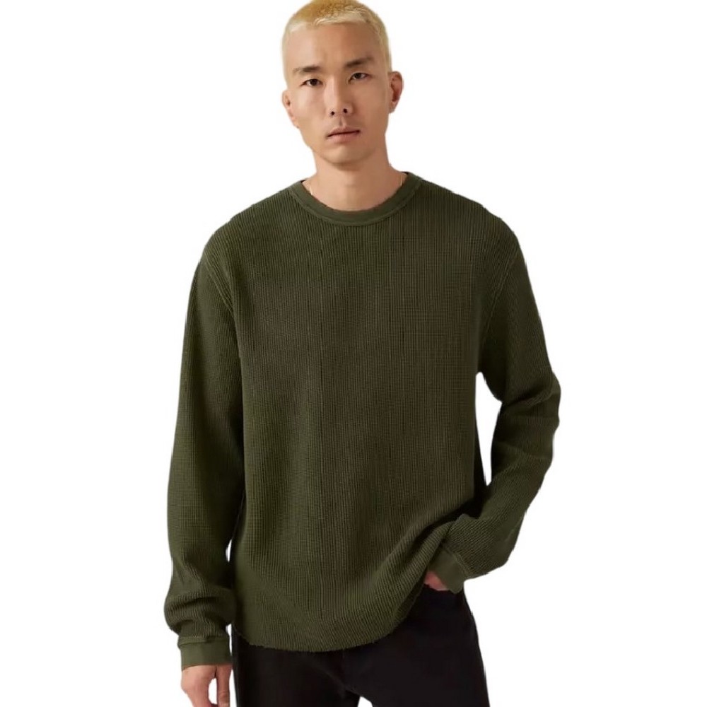 LEVIS® LS RLX THERMAL TEE ΜΠΛΟΥΖΑ ΠΛΕΚΤΗ ΑΝΔΡΙΚΗ GREEN
