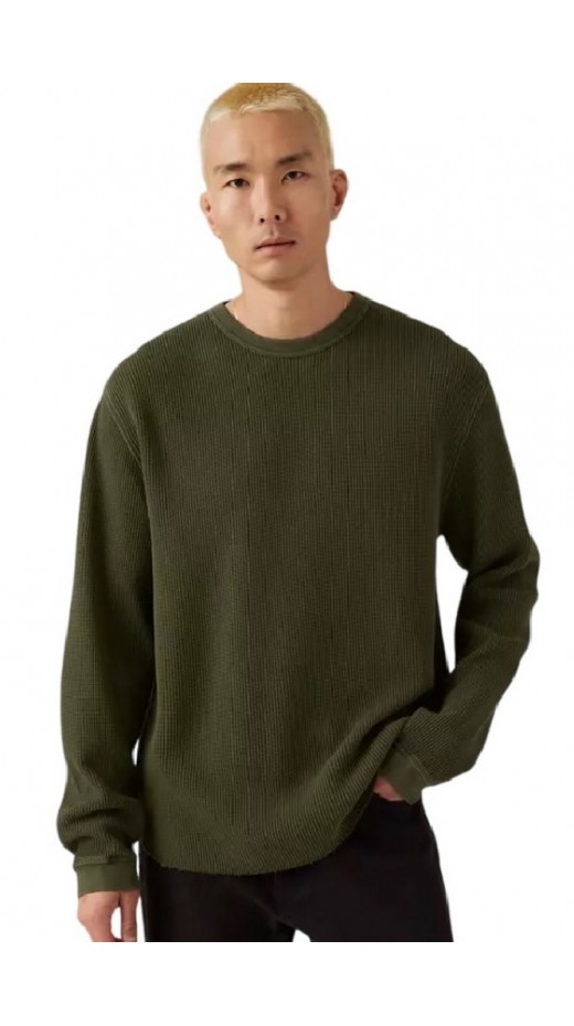 LEVIS® LS RLX THERMAL TEE ΜΠΛΟΥΖΑ ΠΛΕΚΤΗ ΑΝΔΡΙΚΗ GREEN