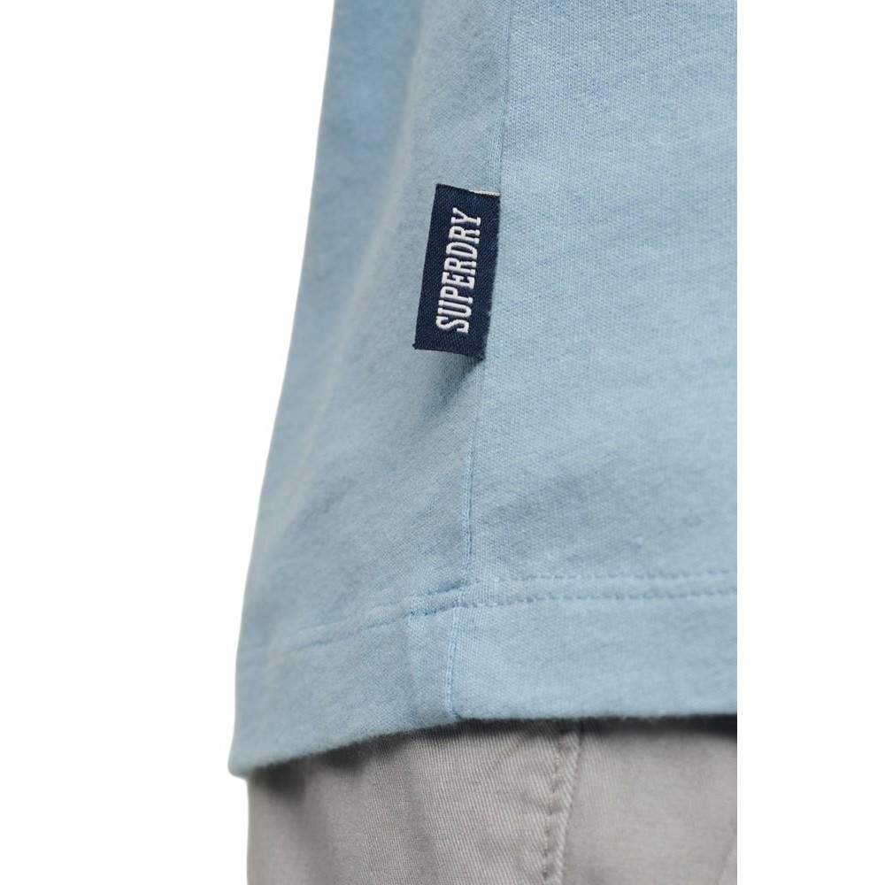 SUPERDRY D1 OVIN ESSENTIAL LOGO EMB TEE T-SHIRT ΜΠΛΟΥΖΑ ΑΝΔΡΙΚΗ BLUE