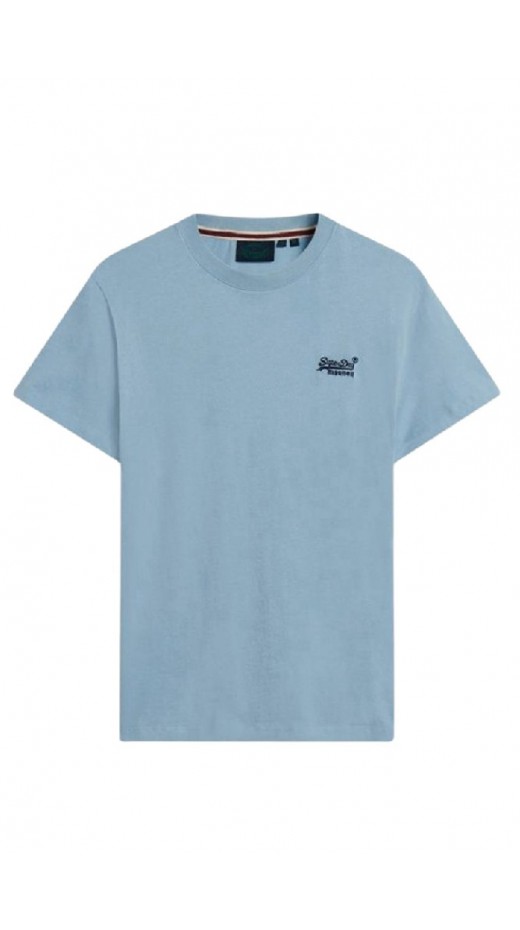 SUPERDRY D1 OVIN ESSENTIAL LOGO EMB TEE T-SHIRT ΜΠΛΟΥΖΑ ΑΝΔΡΙΚΗ BLUE