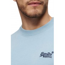 SUPERDRY D1 OVIN ESSENTIAL LOGO EMB TEE T-SHIRT ΜΠΛΟΥΖΑ ΑΝΔΡΙΚΗ BLUE