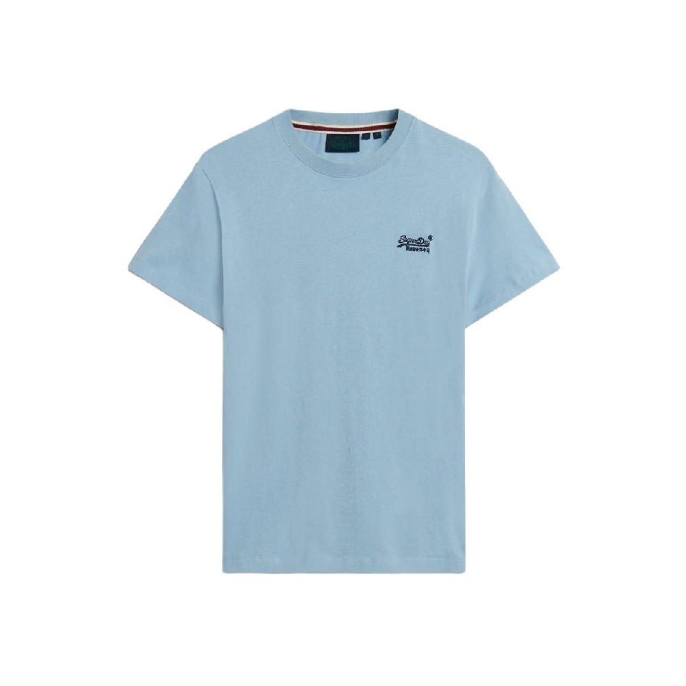 SUPERDRY D1 OVIN ESSENTIAL LOGO EMB TEE T-SHIRT ΜΠΛΟΥΖΑ ΑΝΔΡΙΚΗ BLUE