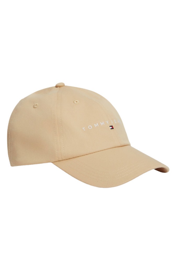 TOMMY JEANS LINEAR LOGO CAP ΚΑΠΕΛΟ ΑΝΔΡΙΚΟ SAND