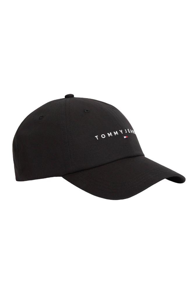 TOMMY JEANS LINEAR LOGO CAP ΚΑΠΕΛΟ ΑΝΔΡΙΚΟ BLACK