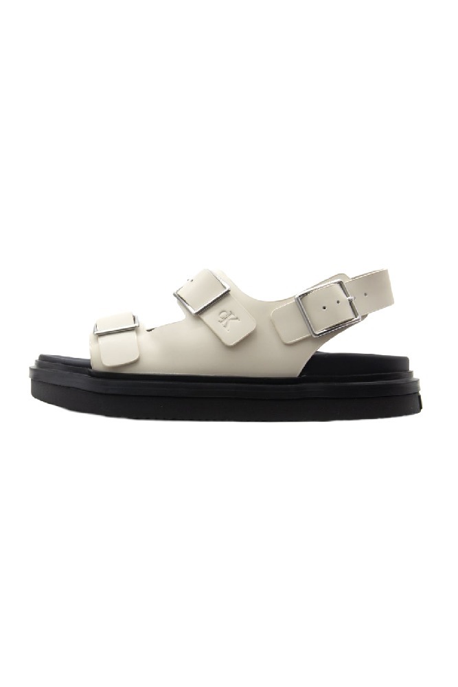 CALVIN KLEIN JEANS FLAT MOLDED SANDAL BUCKLE ΠΕΔΙΛΟ ΓΥΝΑΙΚΕΙΟ OFF WHITE