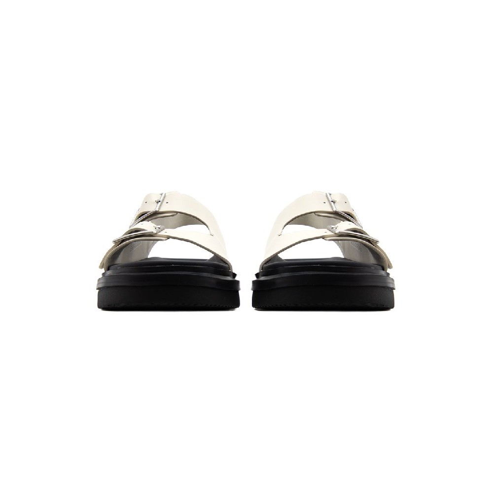 CALVIN KLEIN JEANS FLAT MOLDED SANDAL BUCKLE ΠΕΔΙΛΟ ΓΥΝΑΙΚΕΙΟ OFF WHITE