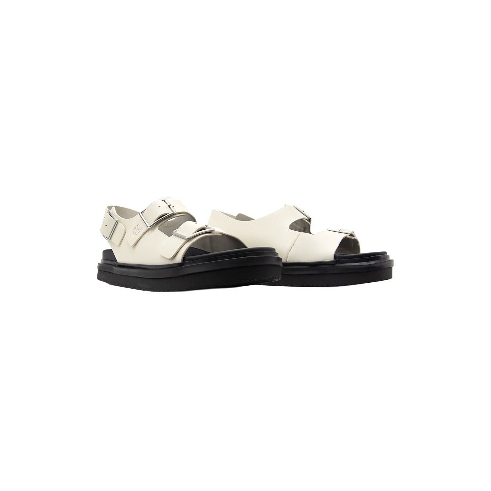 CALVIN KLEIN JEANS FLAT MOLDED SANDAL BUCKLE ΠΕΔΙΛΟ ΓΥΝΑΙΚΕΙΟ OFF WHITE