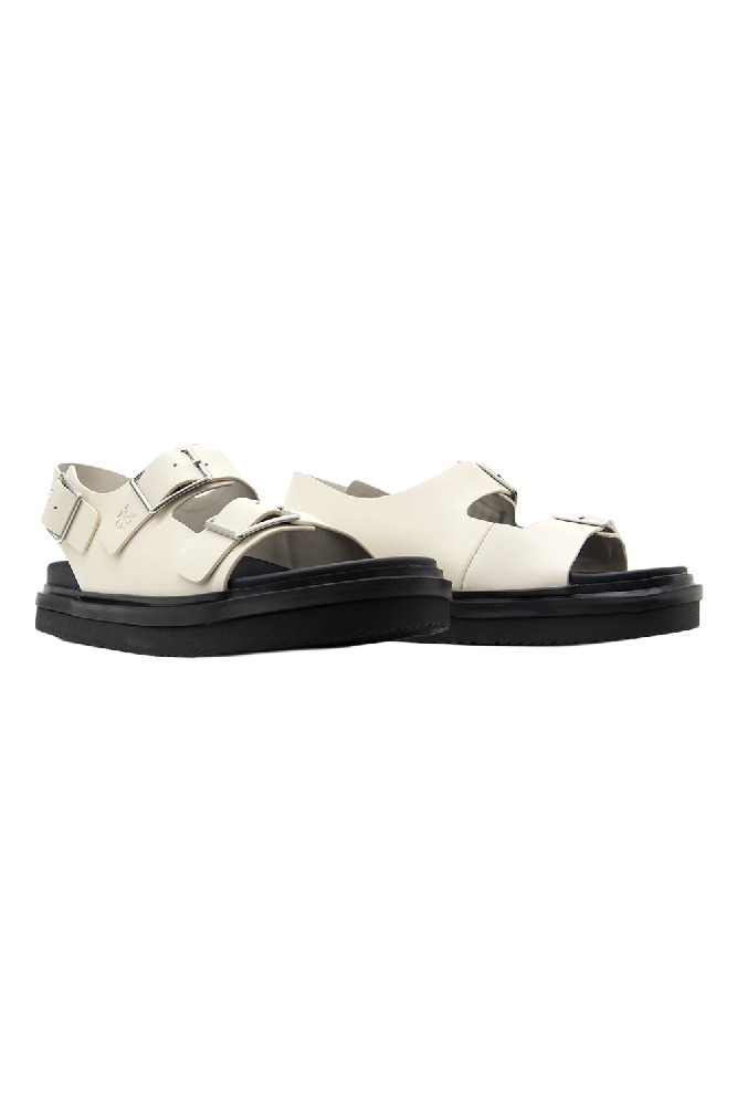 CALVIN KLEIN JEANS FLAT MOLDED SANDAL BUCKLE ΠΕΔΙΛΟ ΓΥΝΑΙΚΕΙΟ OFF WHITE