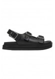 CALVIN KLEIN JEANS FLAT MOLDED SANDAL BUCKLE ΠΕΔΙΛΟ ΓΥΝΑΙΚΕΙΟ BLACK