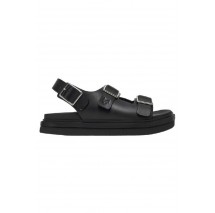 CALVIN KLEIN JEANS FLAT MOLDED SANDAL BUCKLE ΠΕΔΙΛΟ ΓΥΝΑΙΚΕΙΟ BLACK