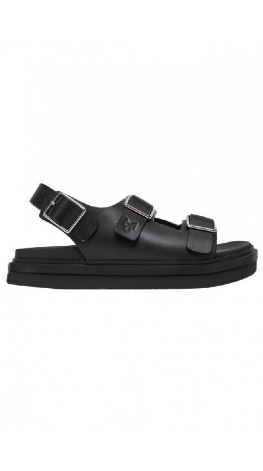 CALVIN KLEIN JEANS FLAT MOLDED SANDAL BUCKLE ΠΕΔΙΛΟ ΓΥΝΑΙΚΕΙΟ BLACK