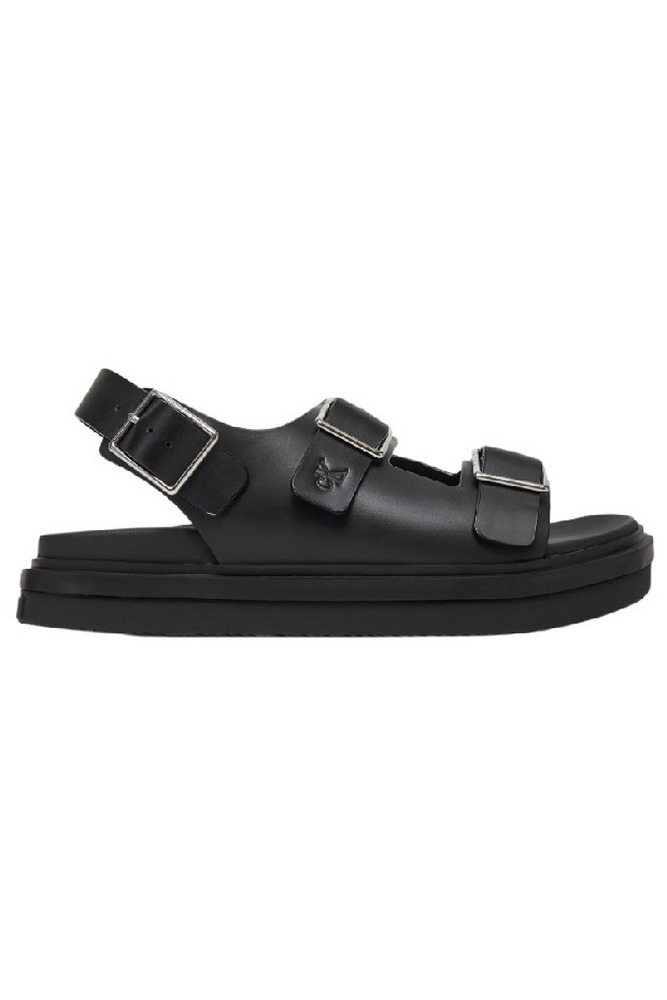 CALVIN KLEIN JEANS FLAT MOLDED SANDAL BUCKLE ΠΕΔΙΛΟ ΓΥΝΑΙΚΕΙΟ BLACK