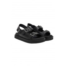 CALVIN KLEIN JEANS FLAT MOLDED SANDAL BUCKLE ΠΕΔΙΛΟ ΓΥΝΑΙΚΕΙΟ BLACK