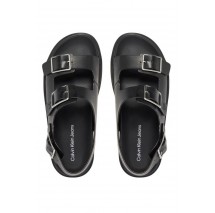 CALVIN KLEIN JEANS FLAT MOLDED SANDAL BUCKLE ΠΕΔΙΛΟ ΓΥΝΑΙΚΕΙΟ BLACK