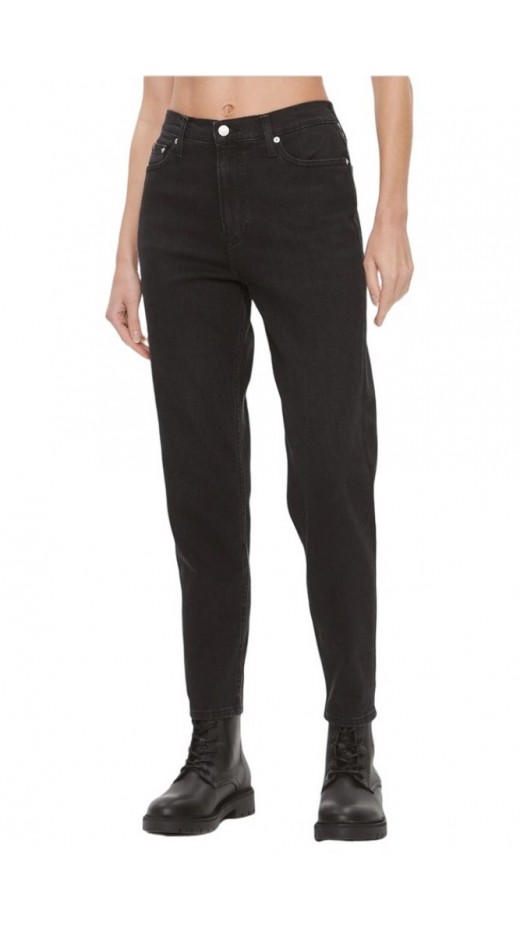 CALVIN KLEIN JEANS MOM JEAN ΠΑΝΤΕΛΟΝΙ ΓΥΝΑΙΚΕΙΟ BLACK DENIM