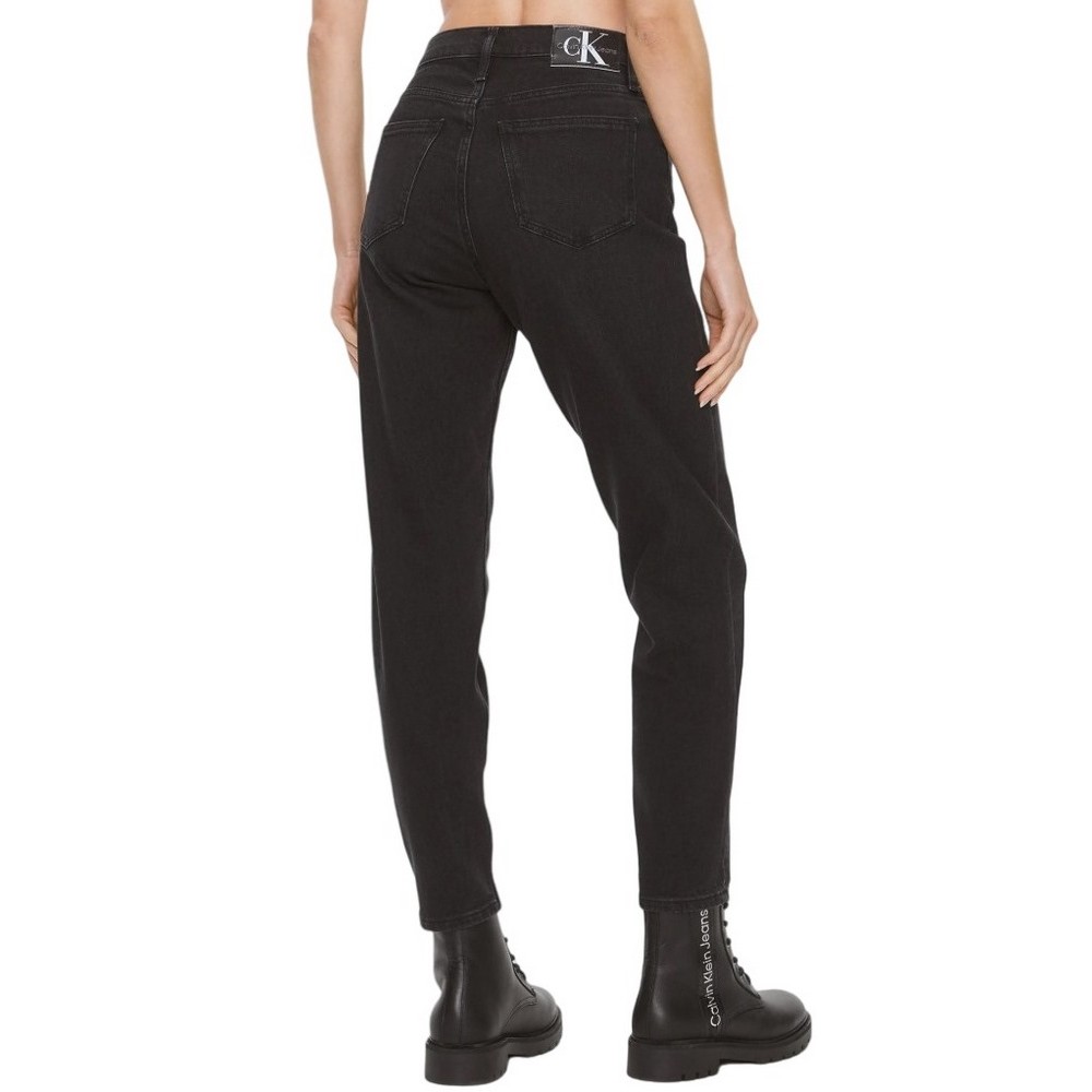CALVIN KLEIN JEANS MOM JEAN ΠΑΝΤΕΛΟΝΙ ΓΥΝΑΙΚΕΙΟ BLACK DENIM