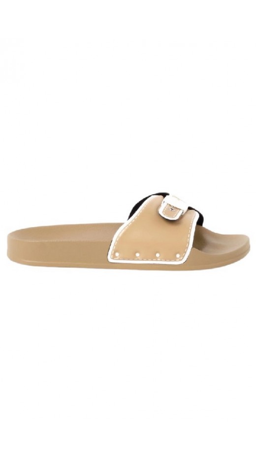 SCHOLL PESCURA MOON PU SP WOMENS BEIGE ΠΑΝΤΟΦΛΑ ΓΥΝΑΙΚΕΙΑ BEIGE
