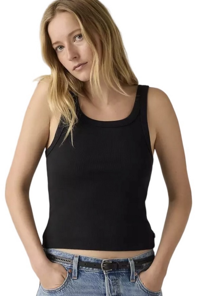 LEVIS ESSENTIAL RIBBED TANK TOP ΓΥΝΑΙΚΕΙΟ BLACK